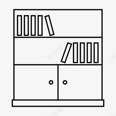 图书馆家具家居图标图标
