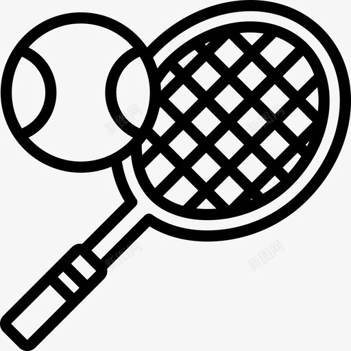 网球酒店服务4直线图标svg_新图网 https://ixintu.com 直线 网球 酒店服务4