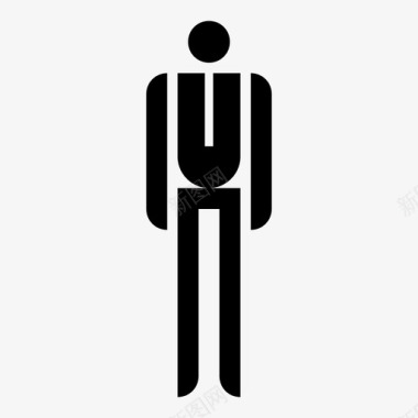 男厕标牌图标图标