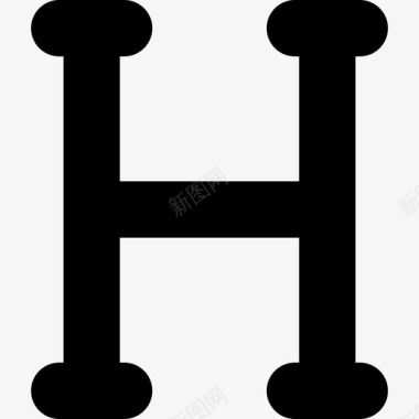 埃塔形状希腊符号图标图标