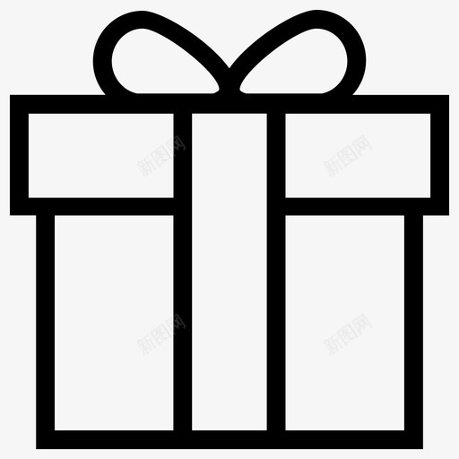 礼品商务和贸易浅圆形图标svg_新图网 https://ixintu.com 商务和贸易 浅圆形 礼品