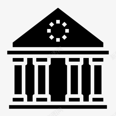 万神殿银行法律图标图标