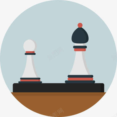 棋盘国际象棋2平盘图标图标