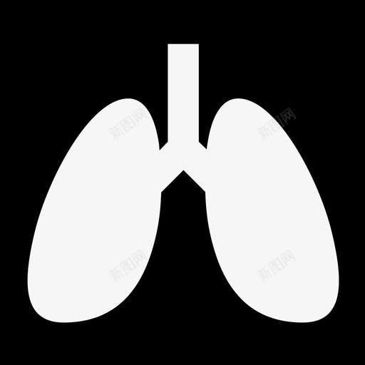 肺部医疗医疗服务图标svg_新图网 https://ixintu.com 健康 医疗 医疗服务 肺部