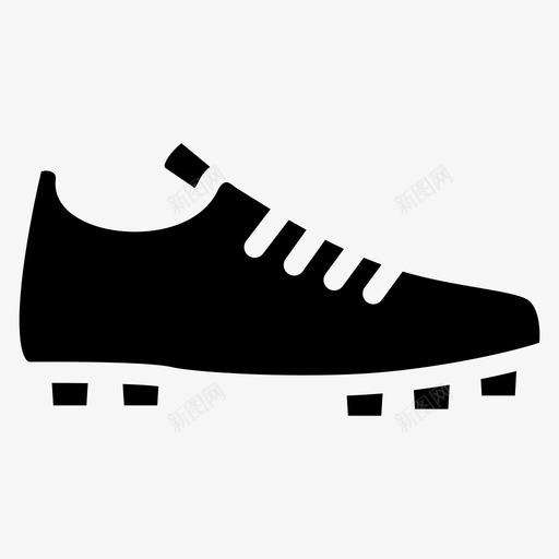 足球鞋靴子鞋图标svg_新图网 https://ixintu.com 足球鞋 钉鞋 靴子 鞋