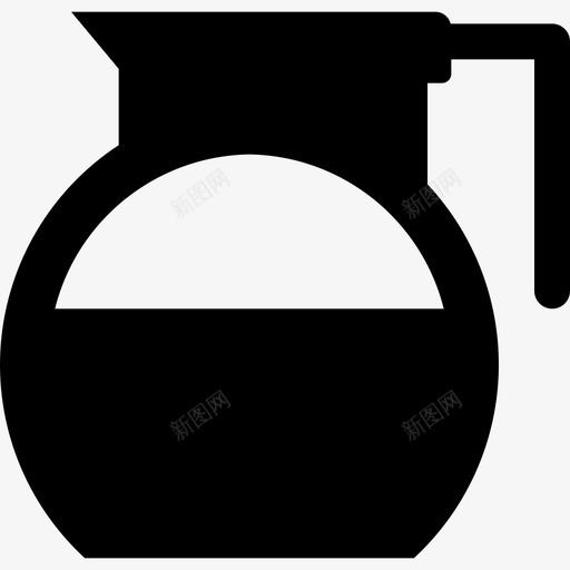 咖啡壶水壶厨房雕刻图标svg_新图网 https://ixintu.com 厨房雕刻 咖啡壶 水壶