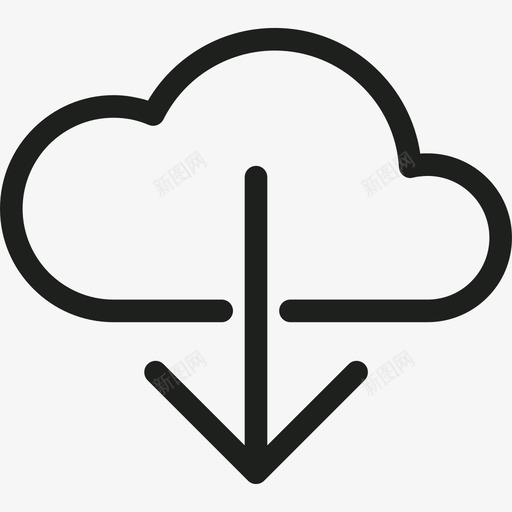 从云简单图标集线性svg_新图网 https://ixintu.com 从云下载 简单图标集 线性