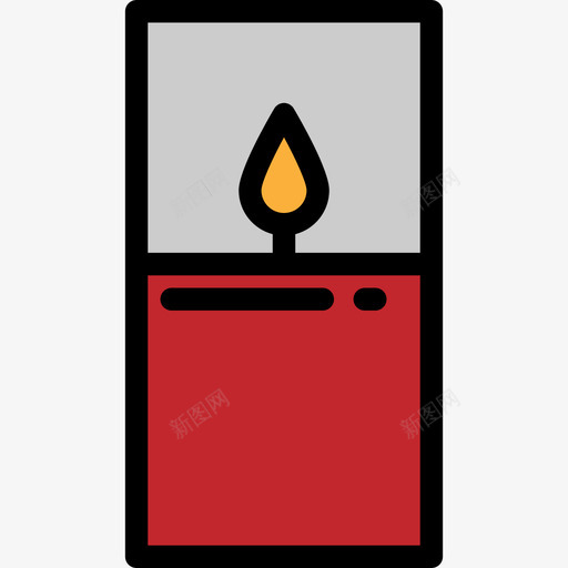 蜡烛墨西哥元素6线颜色图标svg_新图网 https://ixintu.com 墨西哥元素6 线颜色 蜡烛