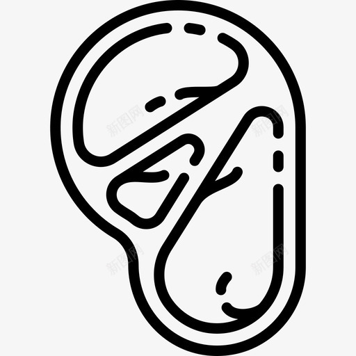 牛扒烹饪线工艺直系图标svg_新图网 https://ixintu.com 烹饪线工艺 牛扒 直系