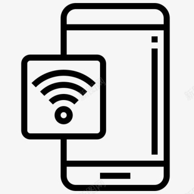 wifi接入智能手机图标图标