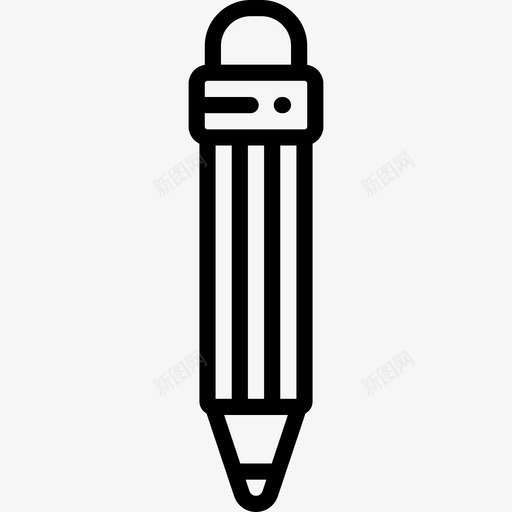 铅笔返校5直线型图标svg_新图网 https://ixintu.com 直线型 返校5 铅笔
