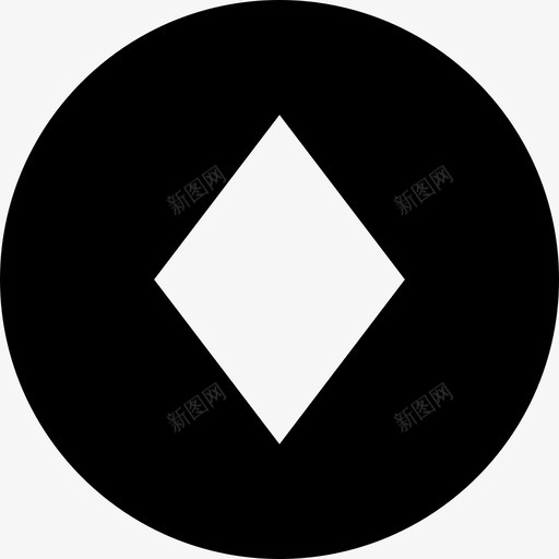 钻石扑克图标svg_新图网 https://ixintu.com 钻石扑克