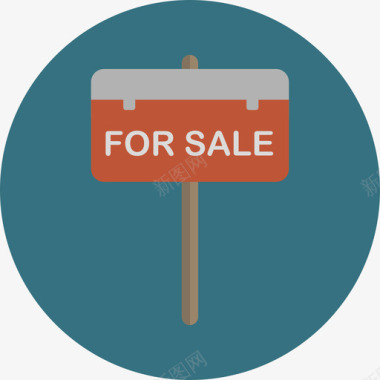 出售房地产和家具圆形公寓图标图标