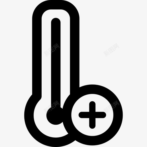 温度计工具和器具暖气和空调元件图标svg_新图网 https://ixintu.com 工具和器具 暖气和空调元件 温度计