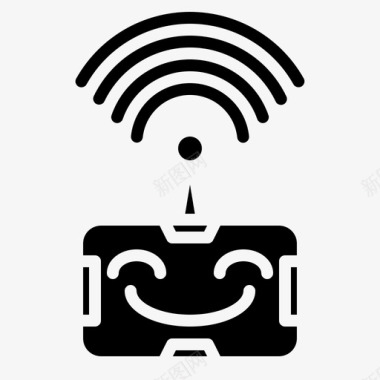 机器人无线安卓建筑图标图标