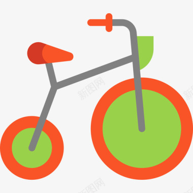 自行车儿童元素2平板图标图标