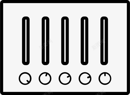 音量调节器应用程序均衡器图标图标