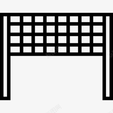 排球网运动11直线图标图标