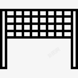 排球网运动11直线图标图标