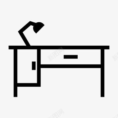 办公桌家具家用图标图标