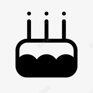 蛋糕周年纪念日生日图标图标