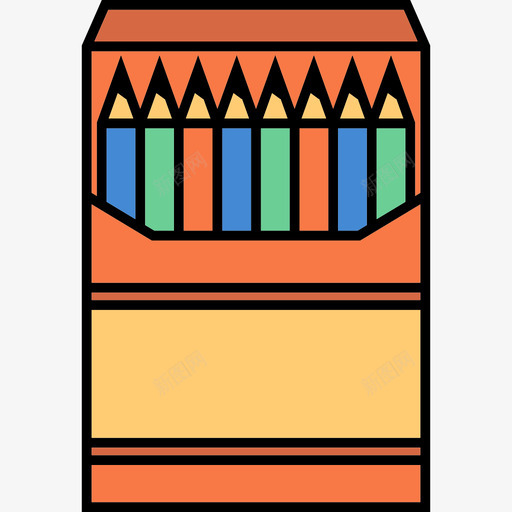 铅笔办公用品图标svg_新图网 https://ixintu.com 办公用品 铅笔