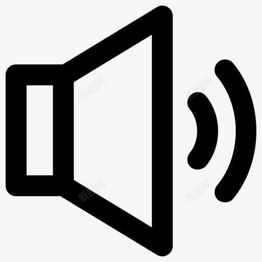 扬声器通信元件粗体圆形图标svg_新图网 https://ixintu.com 扬声器 粗体圆形 通信元件