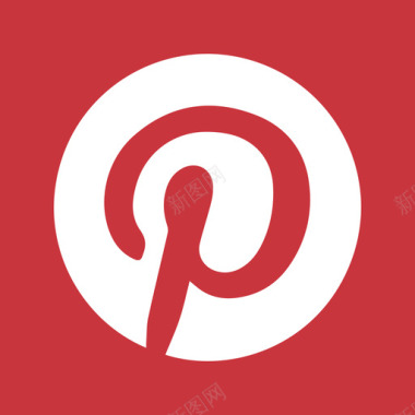 Pinterest社交网络徽标2扁平图标图标