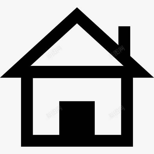 房屋建筑物线性旅游要素图标svg_新图网 https://ixintu.com 建筑物 房屋 线性旅游要素