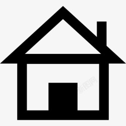 旅游要素PNG矢量图房屋建筑物线性旅游要素图标高清图片