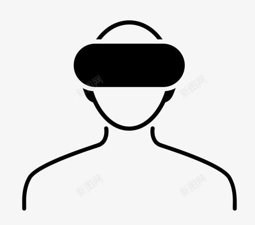 vr用户armr图标svg_新图网 https://ixintu.com Oculus ar mr vive vr用户