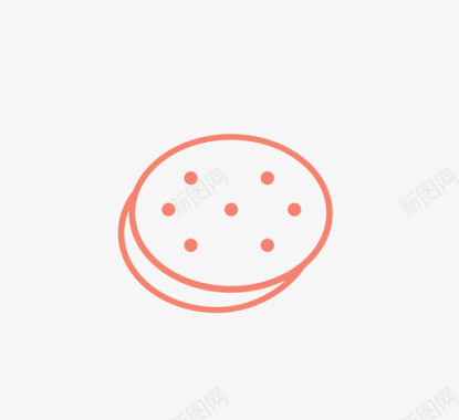 饼干面包屑食物图标图标