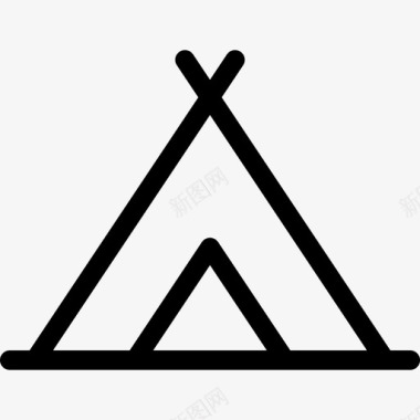 美洲原住民的圆顶帐篷建筑物美国部落的象征图标图标