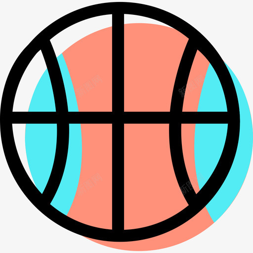 篮球彩色体育资产图标svg_新图网 https://ixintu.com 彩色体育资产 篮球