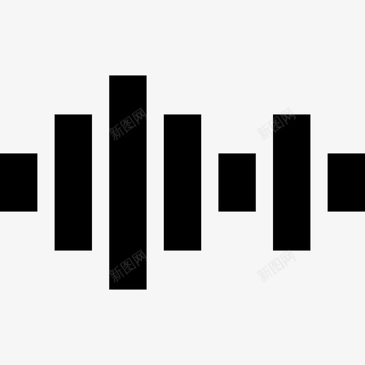 音效条界面录音图标svg_新图网 https://ixintu.com 录音 界面 音效条 音效调节图