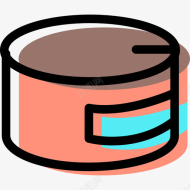罐装食品饮料和食品资产颜色图标图标