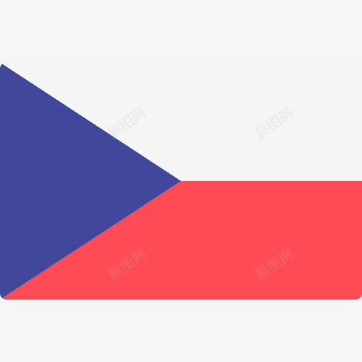 捷克共和国国际国旗长方形图标svg_新图网 https://ixintu.com 国际国旗 捷克共和国 长方形
