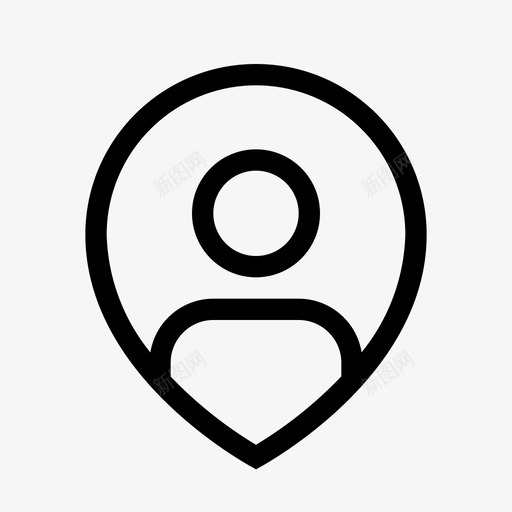 我的位置方向探索图标svg_新图网 https://ixintu.com 地图 大头针 我的位置 探索 方向 重要的图标设置清晰