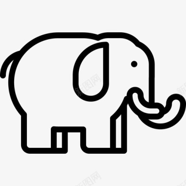 大象动物5直系图标图标