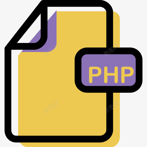 Php彩色文件类型和内容资产图标svg_新图网 https://ixintu.com Php 彩色文件类型和内容资产