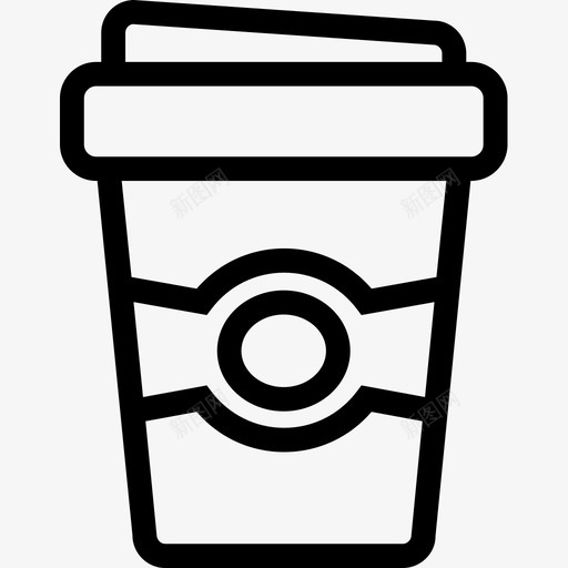 咖啡美食收藏2线性图标svg_新图网 https://ixintu.com 咖啡 线性 美食收藏2