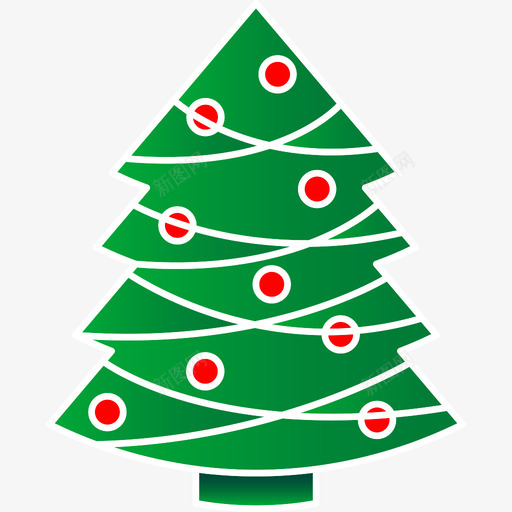 圣诞树大自然线形圣诞树图标svg_新图网 https://ixintu.com 圣诞树 大自然 线形圣诞树