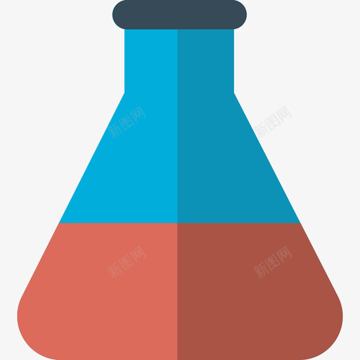 烧瓶科学研究5扁平图标svg_新图网 https://ixintu.com 扁平 烧瓶 科学研究5