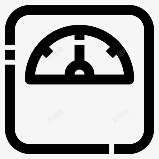 体重秤天平测量图标svg_新图网 https://ixintu.com 体重秤 健康生活大纲 天平 测量 称重