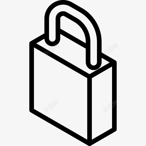 锁安全等距业务图标svg_新图网 https://ixintu.com 安全 等距业务 锁