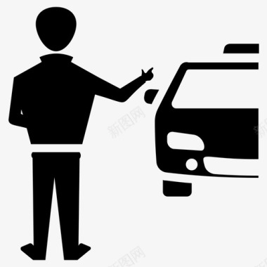 出租汽车出租汽车服务出租车服务字形图标图标