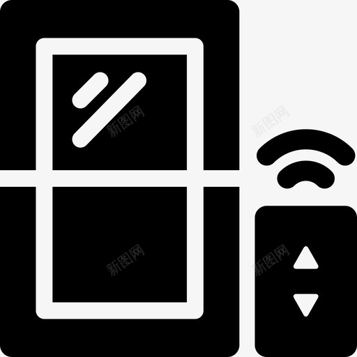 窗户充满智能家居图标svg_新图网 https://ixintu.com 充满智能家居 窗户