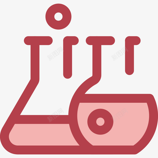 化学学校收藏2红色图标svg_新图网 https://ixintu.com 化学 学校收藏2 红色