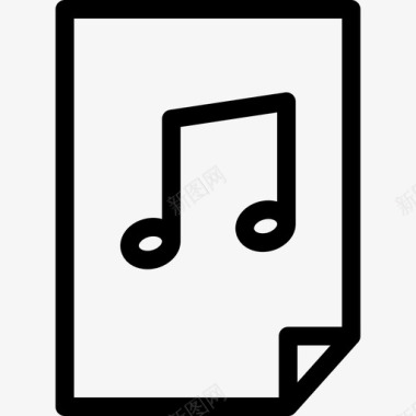 音乐文件音乐和多媒体线性线性图标图标
