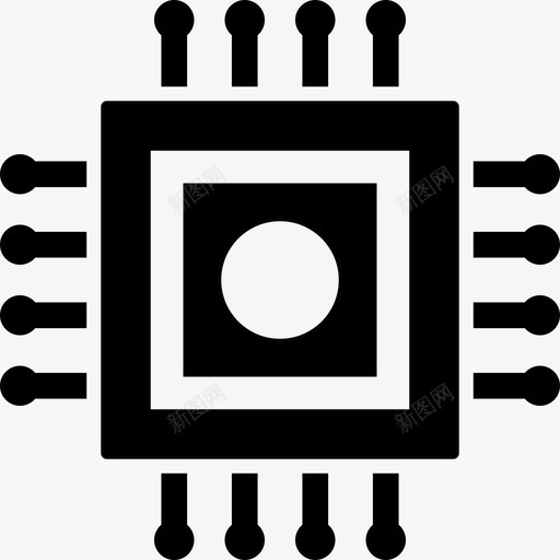 微芯片计算机电子设备图标svg_新图网 https://ixintu.com 微芯片 电子设备 计算机